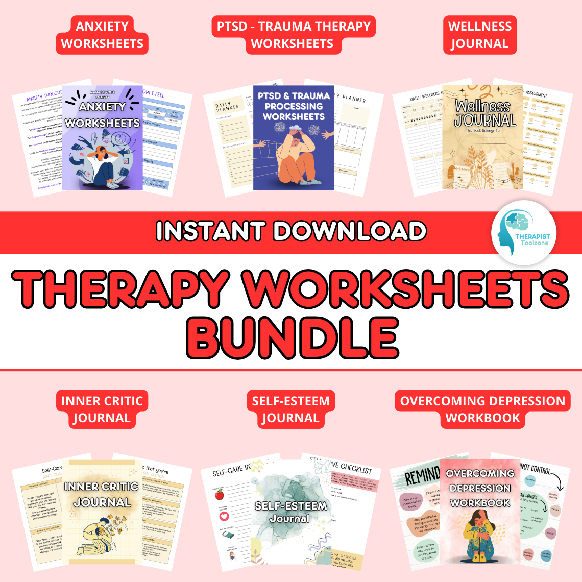 Therapy Worksheets Bundle